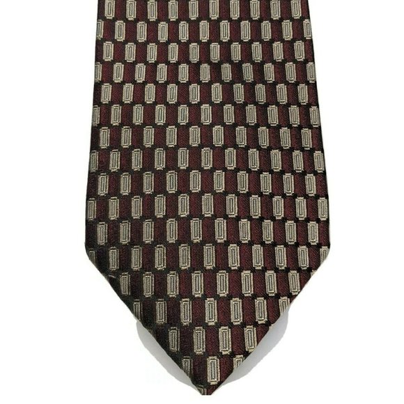 Van Heusen Other - Van Heusen Geometric Silk Necktie